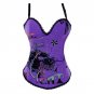 Gothic clothing overbust corset steampunk corsets and bustiers plus size waist Trainer corset corpet