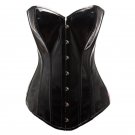 Leather corset steampunk corset corpetes e espartilhos para festa espartilho corselet plus size kors
