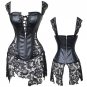 Women\'s Sexy Lace White Corsets And Bustier Top  Overubst Gothic Lingerie Dress Steampunk Halloween