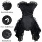 Women\'s Sexy Lace White Corsets And Bustier Top  Overubst Gothic Lingerie Dress Steampunk Halloween
