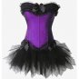 MOONIGHT 5 Color Women Corsets And Bustier Top Gothic Corset Dress Overbust Wasit Corselet with Bow