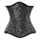 Sexy Gothic Spiral Steel boned Underbust corset and bustier Jacquard clothing waist trainer lingerie