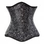 Sexy Gothic Spiral Steel boned Underbust corset and bustier Jacquard clothing waist trainer lingerie