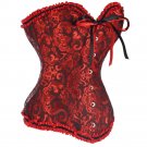 Sexy Women steampunk clothing gothic Plus Size Corsets Lace Up steel boned Overbust Bustier Waist Ci