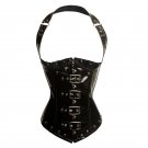 Steampunk leather corset gothic corset underbust corpete espartilho corselet plus size corsage corpe