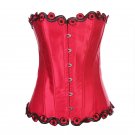 korsett for women Waist Train Corsets and Bustiers red Corset Gothic Corselet Sexy Waist Cincher Plu
