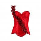 Steempunk Sexy blue Flower Corset Women Gothic Bustier New Arrival Fashion Rose Decorate Tight Waist