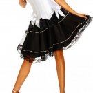 White shapers Sexy Women Corset Bustier Plus Size Push up Gothic Corset Dress with Skirt