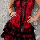New style red lace corset dress,full body corset,gothic corset dresses M1605