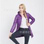 Fashion Winter Women Down Jacket Long Sleeve White Duck Down Filling Long and thin Coat Outwear S-3X