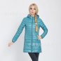 Fashion Winter Women Down Jacket Long Sleeve White Duck Down Filling Long and thin Coat Outwear S-3X