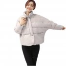 Fashion Winter Women Down Jacket Long bat sleeved White Duck Down Filling thin covered button Coat O