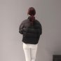 Fashion Winter Women Down Jacket Long bat sleeved White Duck Down Filling thin covered button Coat O