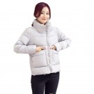 Fashion Winter Women Down Jacket bat sleeved White Duck Down Filling thin covered button Coat Outwea