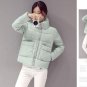 Fashion Winter Women Down Jacket bat sleeved White Duck Down Filling thin covered button Coat Outwea