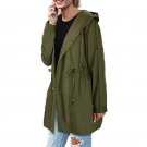 Fashion Womens Waterfall Army Military Hoody Hooded Tops Blusas Wnter Autumn Ladies Long Sleeve Soli