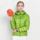 Woman Fall Winter Padded Warm Coat Ultra Light Duck Down Jacket Female Overcoat Slim Solid Jackets S