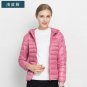 Woman Fall Winter Padded Warm Coat Ultra Light Duck Down Jacket Female Overcoat Slim Solid Jackets S