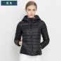 Woman Fall Winter Padded Warm Coat Ultra Light Duck Down Jacket Female Overcoat Slim Solid Jackets S