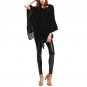 2017 Women Autumn Knitted Sweater Poncho Batwing Sleeve Coat Elegant Pullover Jumper Irregular Tasse