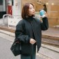Women Tops Winter Parkas Black Bomber Jacket Women Zipper Women Coat Cool Basic Down Padded Zipper C