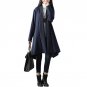 Women Loose Long Jacke Coat 2017 Autumn Winter Long Sleeve Casual Coat Soild Irregual Jacket Female 