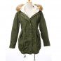 Women Winter Fleece Coat Hooded Faux Fur Thicken Jacket Parka Outwear M-2XL