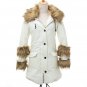 Women Thicken Warm Winter Raccoon Fur Collar Parka Coat 2017 New Fashion Hoodie Long Jacket Outerwea
