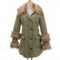 Women Thicken Warm Winter Raccoon Fur Collar Parka Coat 2017 New Fashion Hoodie Long Jacket Outerwea