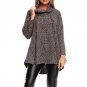 New Winter Autumn Bow Collar Long Sleeve Zip Irregular Hem Retro Outwear Cape Women Loose Casual Sol
