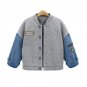 Winter Women Warm Embroidery Wool Denim Splice Tops Blusas Fashion Oversized Long Sleeve Buttons Dow