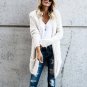 Flare Female Winter 2017 Unique Outwear Long Sleeve Pockets Hooded Cardigan Solid Simple Work Knitte