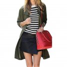 2017 Fashion Women Lapel Neck Long Sleeve Zipper Windbreaker Coat Outwear Autumn Casual Loose Jacket