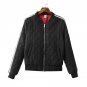 Women Bomber Jacket New Arrival 2017 Autumn Winter Stand Collar Zipper Coat Casual Long Sleeve Argyl