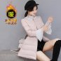 P793 New Fashion Bow Waist Fluffy Skirt Single Breasted Flare Sleeve Lace Warm Coat Winter Women Dow