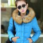 Fashion Womens Winter Warm Fur Collar Coat Leather Cotton Jackets Overcoat Parka