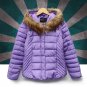 Fashion Womens Winter Warm Fur Collar Coat Leather Cotton Jackets Overcoat Parka
