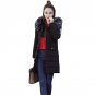 Fashion Women Puffer Down Cotton Long Outwear Coat Padded Jacket Winter Warm Hooded Faux Fur Collar 