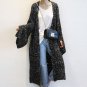 Winter Warm Womens Knitted Long Flare Sleeve Split Coat Jacket Irregular Waterfall Long Sweater Card