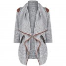 CELMIA New Autumn Winter Lapel Jacket Warm Coat Long Sleeve Pockets Long Cardigans Plus Size Female 
