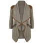 CELMIA New Autumn Winter Lapel Jacket Warm Coat Long Sleeve Pockets Long Cardigans Plus Size Female