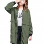 Autumn Winter Women Jackets Long Sleeve Zipper Windbreaker Patchwork Oversized Vintage Coat Casual B
