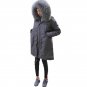 2017 Winter Women Long Hooded Parka Fashion Fur Collar Coat Long Sleeve Zipper Buttons Thick Tops Wi