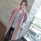 New 2017 women winter autumn jacket long women coat slim suit collar long style soild woolen coat fe