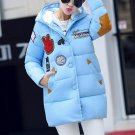 Russian Women Winter Jacket Long Sleeve Duck Down Parkas Loose Fit Coat Snowear Pathchwork Plus Size