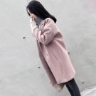 New 2017 winter coat women jacket long women coat slim suit collar long style soild woolen coat fema