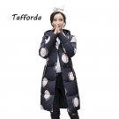 Tafforda 2017 Winter Down Jacket Large Size Long Pattern Slim Students Thick Feathers Women\'s Down 