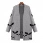 2017 Fashion Womens Winter Autumn Waterfall Knitted Long Sleeve Sweater Casual Loose Knitwear Cardig