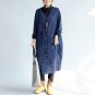 2017 Women Winter V-Neck Long Sleeve Retro Open Front Outwear Jacket Pockets Loose Casual Solid Lon