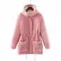Women Jacket Coat 2017 Winter Warm Parkas Turn Down Colla Casual Coat Outwear Medium Long Slim Parka